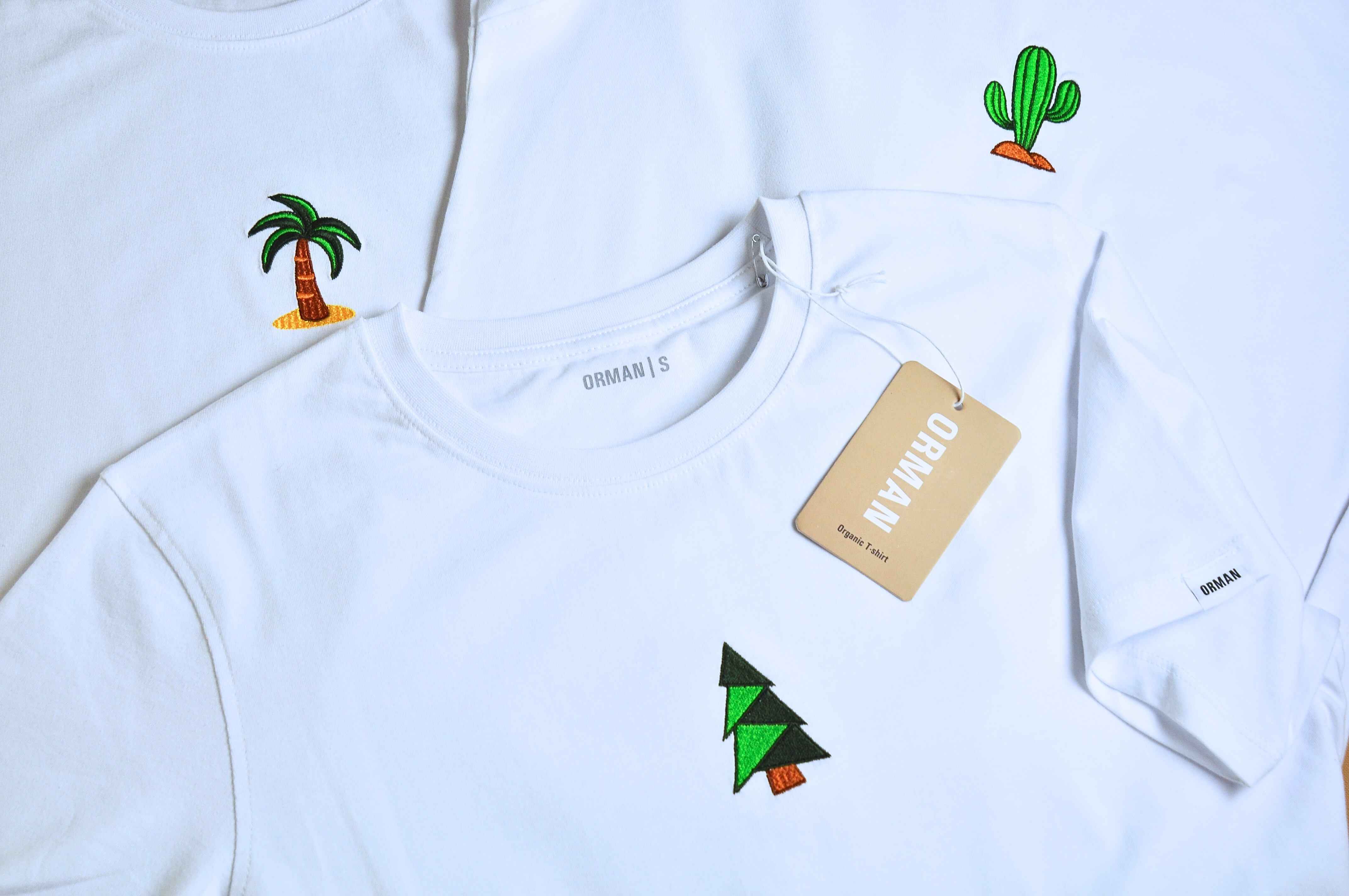 Charm of the Desert (Cactus embroidery t-shirt)